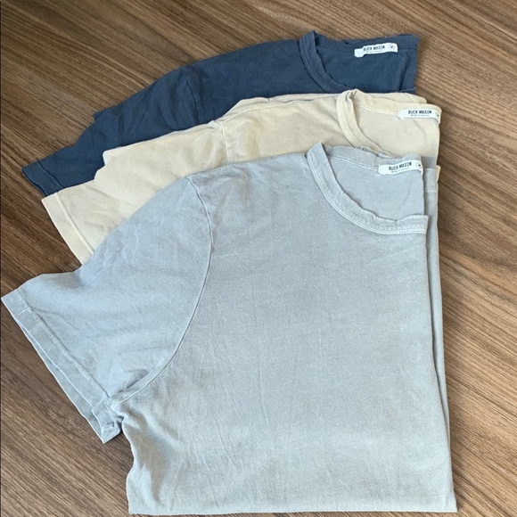 Buck Mason Other - Buck Mason Short Sleeve T-Shirt Trio 100% Cotton